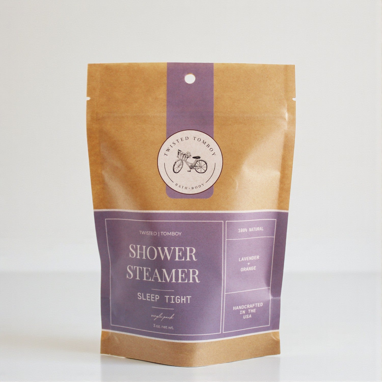 Shower Steamer SINGLES in lavender chamomile scent, 100% natural, handcrafted in the USA. NEW ARRIVAL!